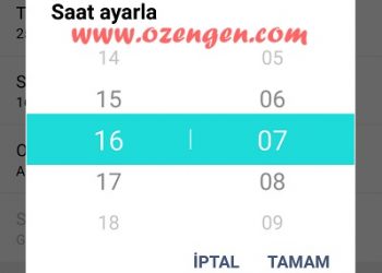 Android Telefonlarda Kış Saati iptal Etme