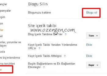 Blogger Hesabımı Nasıl Silebilirim