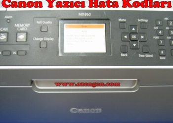 Canon Yazıcı Hata Kodları