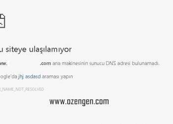 Chrome “Bu Siteye Ulaşılamıyor” Hatası Çözümü