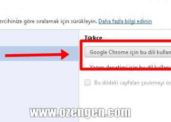 Chrome Dil Ayarları Nasıl Yapılır