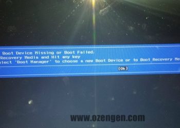 Default Boot Device Missing Or Boot Failed Çözümü