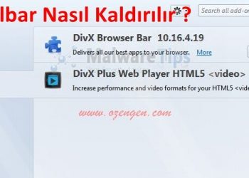 Divx Toolbar Nasıl Kaldırılır
