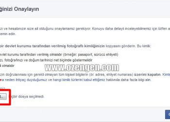 Facebook’ta Kimliğimi Nasıl Doğrularım