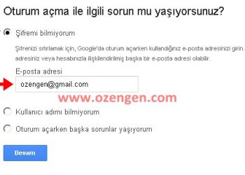 Gmail Şifremi Unuttum Nasıl Alabilirim
