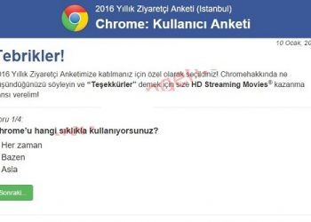 Google Chrome Anket Nedir Nasıl Temizlenir
