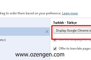 Google Chrome Nasıl Türkçe’ye Çevirilir
