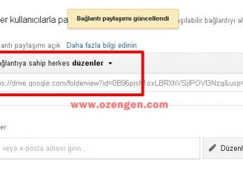 Google Drive’da Dosya Paylaşımı Nasıl Yapılır