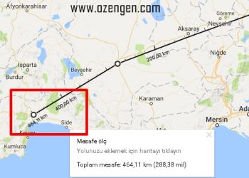 Google Haritalar Mesafe Ölçme Nasıl Kullanılır