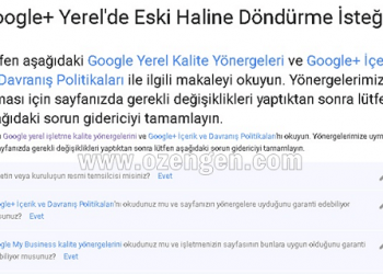 Google+ Hesabım Askıya Alındı Sorunu Çözümü
