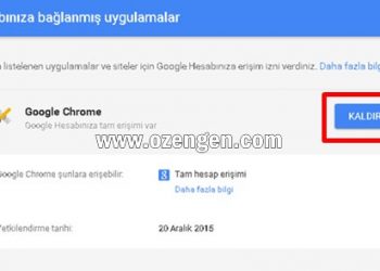 Google “Hesabınıza Bağlanmış Uygulamaları” Yönetin