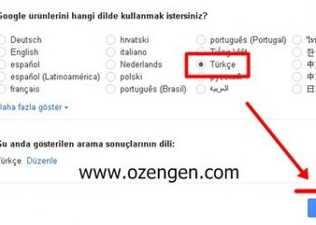 Google Nasıl Türkçe’ye Çevirilir