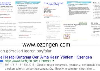 Google’da Kayıtlı Resim-Görsel Araması Nasıl Yapılır