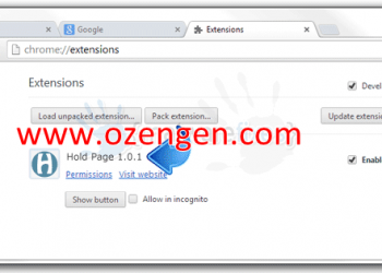 Hold Page Eklentisi Nasıl Kaldırılır