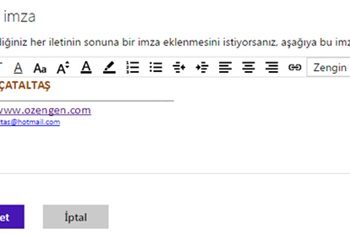 Hotmail İmza Nasıl Eklenir