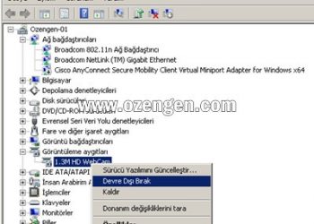 Laptop Kamerası Nasıl Kapatılır
