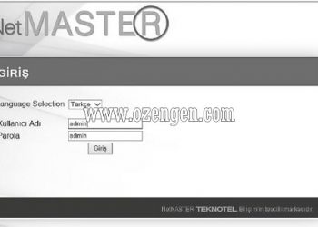 Netmaster Uydunet Ayarları Nasıl Yapılır