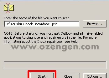 Outlook .Pst ve .Obs Dosyaları Nasıl Onarılır