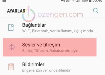Samsung arama klavye sesi nasıl kapatılır