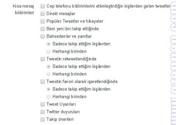 Twitter Telefon Bildirim Ayarları Nasıl Yapılır