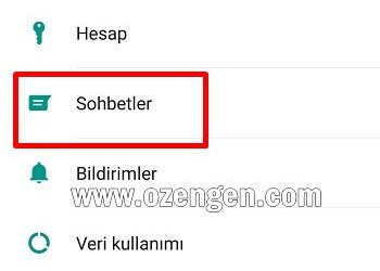 Whatsapp Sohbet Yedeği Nasıl Alınır