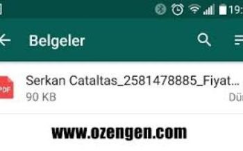 Whatsapp’ta Belge Nasıl Gönderilir