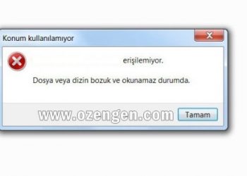 Windows “Dizin Bozuk veya Okunamaz Durumda” Çözümü