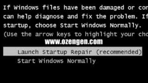“Windows Error Recovery” Hatası Çözümü
