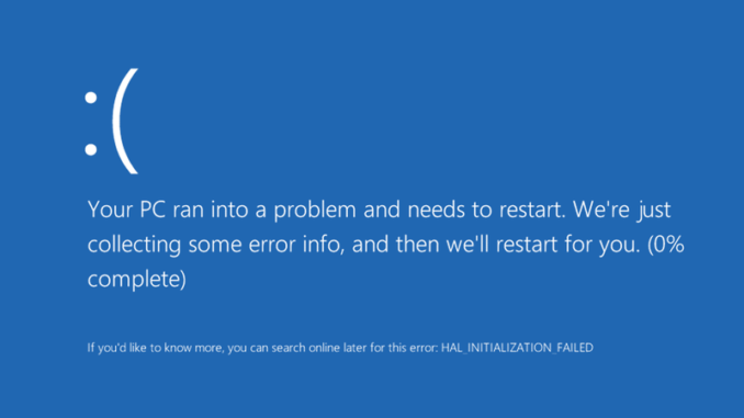 Windows mavi ekran hatası nasıl tetiklenir