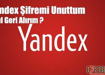 Yandex Şifremi Unuttum Nasıl Geri Alabilirim