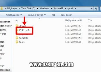 Yazdırma Biriktirici-Print Spool Hatası Çözümü