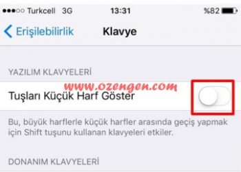 iOs 9 Klavye Eski Haline Nasıl Getirilir