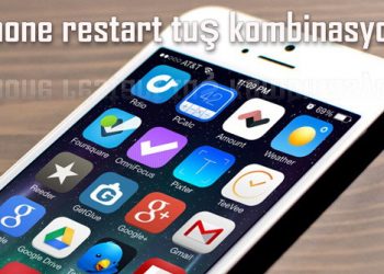 iPhone reset yeniden başlatma tuş kombinasyonu