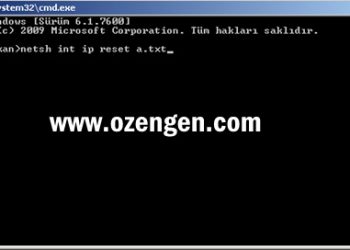 İnternet ve Firewall Ayarları Nasıl Sıfırlanır