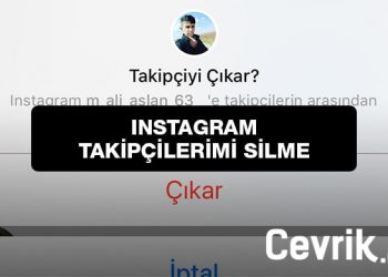 Instagram Takipçilerimi Silme