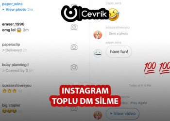 Instagram Toplu DM Silme