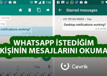 WhatsApp İstediğim Kişinin Mesajlarını Okuma