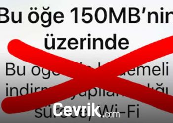 iPhone 150 MB Sınırı Kaldırma (iOS 11 ve iOS 12 Dahil) » Cevrik