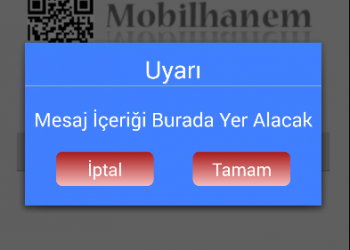 Android Custom Dialog (Alert Dialog) Yapımı