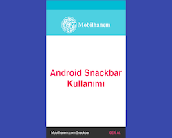 Android Material Design Snackbar Kullanımı