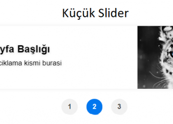 Eklentisiz Jquery Dokunmatik Slider Yapımı (Mobil Uyumlu)