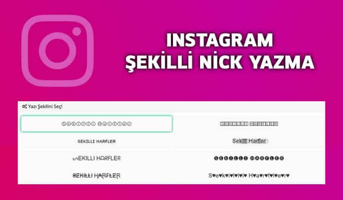 Instagram Şekilli Nick Yazma – Cevrik