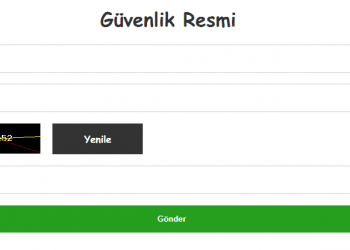 PHP Güvenlik Kodu Oluşturma & Captcha Yapımı - İndirilebilir Örnek