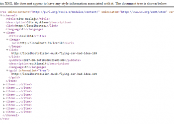 PHP RSS Yapımı ve RSS Okuma